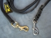 Julius K9 Fettlederleine 16mm x 1,2m mit Schlaufe